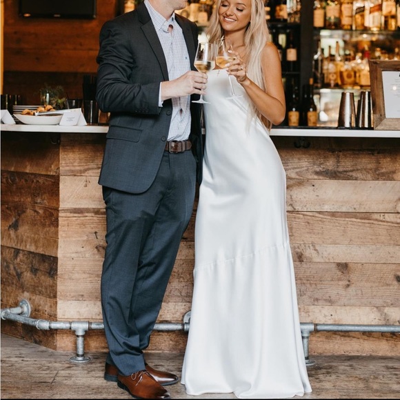 Revelry Leo Satin Dress - Picture 1 of 5